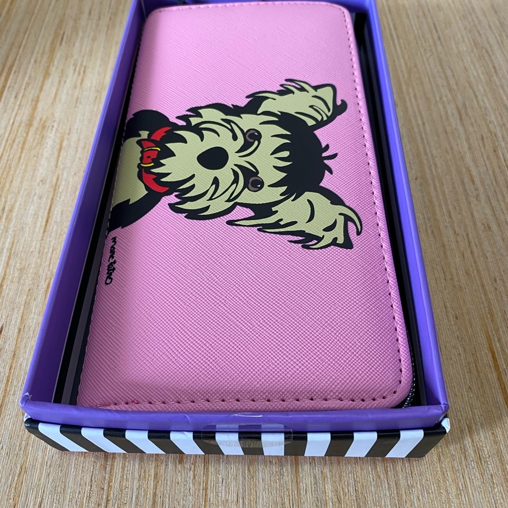 Marc Tetro Yorkie Zippered Wallet NIB NWT In Gift Box Yorkshire Terrier Dog - Picture 4 of 11
